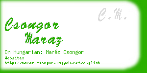 csongor maraz business card